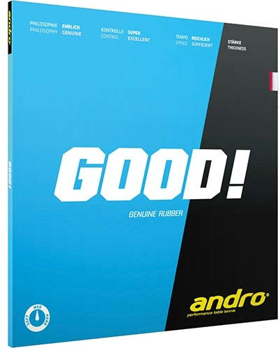 ANDRO Belag Good Farbe 1,8 mm, rot, Größe 1,8 mm, rot