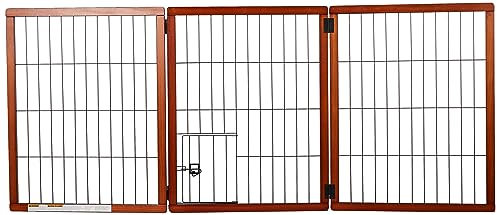 Carlson Pet Products Design Paw Extra Tall 152,4 cm Super Wide 3 Pannelli Premium Griglia in Legno