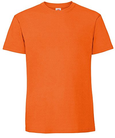 Fruit of the Loom Mens Ringspun Premium T-Shirt (S) (Orange)