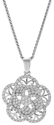 Orphelia Damen-Ketten mit Anhänger 925 Sterling Silber zirkonia ZH-7309