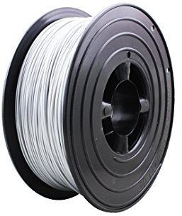 OWL-Filament Premium 3D PLA Filament RAL9006 1kg 1,75mm Made in Germany (Weiß Alu Metallic)