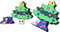 Arbre de Noël 32GB Clé USB 2.0 - Façonner Une Clef Flash Disk Mémoire Externe - Stockage Pendrive (Green)