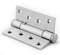 CLQya Automatic Hydraulic Door Closers,Concealed Soft Close Door Hinges Mute Slowly Closes Positioning for Home Interior Garden Hotel Commercial Door-Black 8.2X11.1Cm(3X4Inch),Silvery,8.2*11.1cm(3*4i