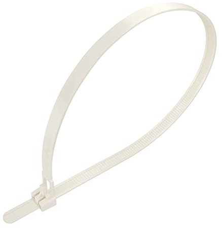 intervisio Fascette Plastica per Cablaggio Lunghe Riutilizzabili, 540 mm x 7,6 mm, Bianco, Richiudibili, Riapribili, Fermacavo Elettricista 540mm Nylon Cavi Stringicavo, 100 Pezzi