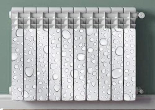 Termosifone Water Drops Big Rivestimento Adesivo Laminato Stickers Termosifone Wrapping Interior Design