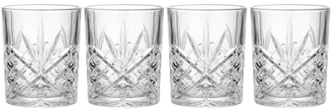 BUTLERS 4er Set Wassergläser 300 ml Klarglas - CRYSTAL CLUB - | Farbe Durchsichtig - Saftglas für Limonaden & Fruchtsäfte - Universalglas für Kaltgetränke & Wasser - Kristallglas