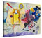 PICANOVA – Wassily Kandinsky – Yellow Red Blue 80x60cm – Bild auf Leinwand – Premium Kunstdruck Auf 2cm Holz-Keilrahmen Für Schlaf- Und Wohnzimmer – Klassische Kunst