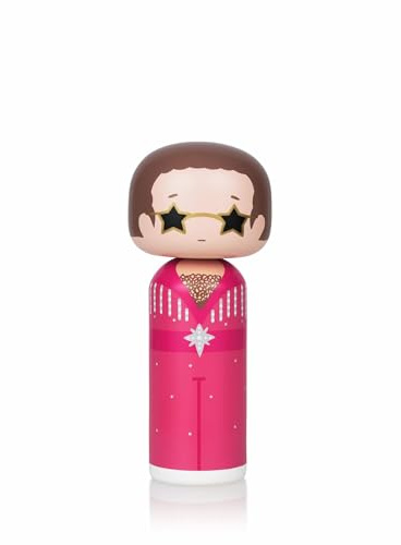 Lucie Kaas Sketch.inc. Kokeshi Figur, Pink Elton 14,5 cm