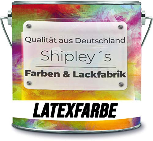 Shipley's Farben & Lackfabrik Latexfarbe Dispersionsfarbe strapazierfähige abwaschbare Wandfarbe in vielen exklusiven Farbtönen (10 l, Creme Weiß)