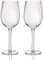BarCraft - Set de 2 Verres à Vin Striés dans un Coffret Cadeau, Fabrication Artisanale à la Main, 450 ml