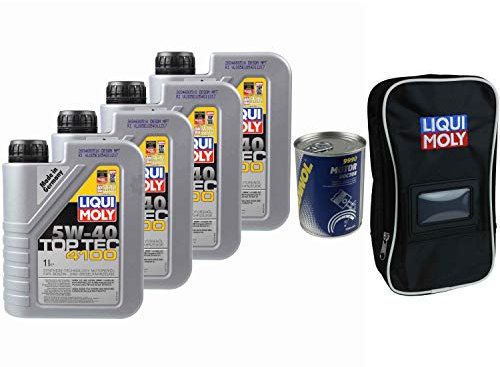 QR-PARTS 69810999 4L Motoröl Top Tec 4100 5W-40 1x MANNOL Motor Doctor ADDITIV Tasche