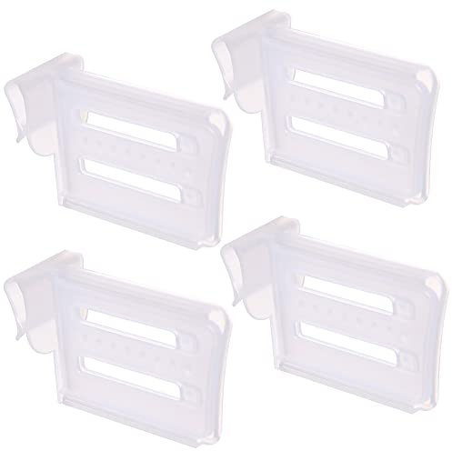 4 PCS Fridge Drawer Dividers, Fridge Space Allocator Plastic Fridge Shelf Refrigerator Separators, Refrigerator Snap-on Shelf Refrigerator Storage Dividers, Kitchen Bottle Can Divider Combination