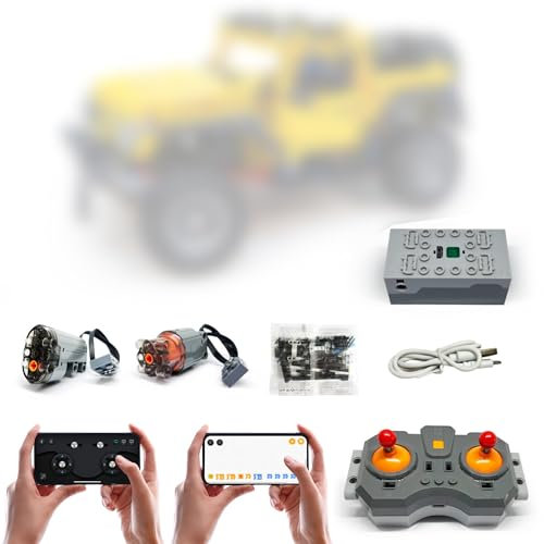 WANCHENG Technik motoren Set für 42122, APP-Steuerung, Programmierbar, mit Joystick Fernbedienung, 2 Motor (Modell Nicht Enthalten) (Super Motor)