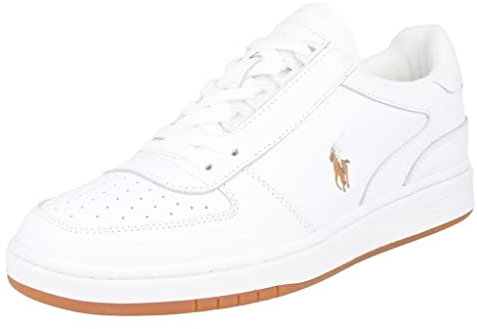 Ralph Lauren Poloshirt für Herren, Sneakers, Polo-Sport, CRT Pp Low Top Lace 809877610, Weiß, 44 EU