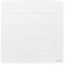 Atlantic, Nirvana Néo, Radiateur chaleur douce connecté, 1500 Watts, Blanc, Horizontal, Façade Galbée, Radiateur commandable et programmable à distance grâce à l'application Atlantic Cozytouch
