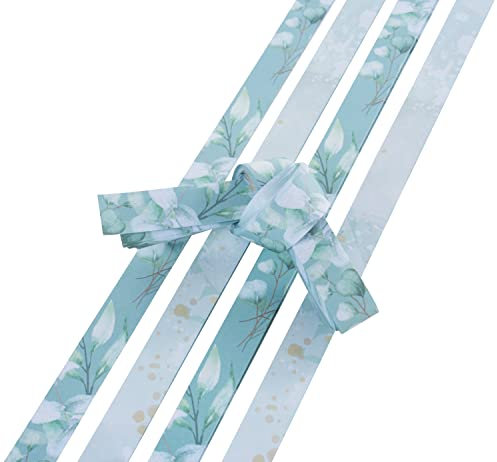 Papierstreifen Eukalyptus 450 mm lang 15 mm breit 80 Streifen Bastelpapier DIY