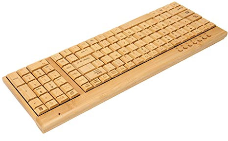 Périphériques de Contrôle Informatique, Périphériques sans Fil en Bois de Bambou pour Les Jeux (Clavier)