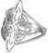 kkjoy Hexen Knoten Ring Edelstahl Magischer Knoten 4-Punkt Keltischer Knoten Hexerei Amulett Ringe für Frauen Mädchen