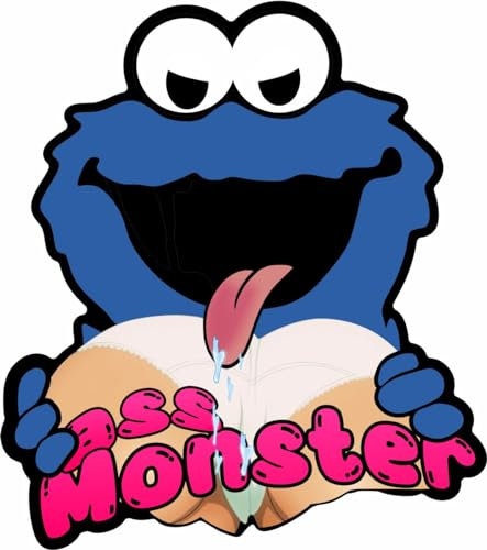 ass Monster cookie AUTOAUFKLEBER SESAMSTRAßE KRÜMELMONSTER ELMO Cookie Carbon Monster