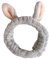 Angelkiss Make-up-Stirnband, Haarband, Gesichtswasch-Stirnband, weich, elastisch, Korallen-Fleece, niedliche Hasenohren, Haarschmuck, bequem, breit, elastisch, lustiges Haarband 1 Stück(grau)