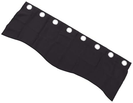 DECHOUS Vorhang Klein Küche Ebene Volants Wohnmobilvorhänge Fenstervorhänge Schwarze Volants Für Fenster Küchenfenster Topper Vorhänge Für Kellerfenster Blackout Polyester Jalousie
