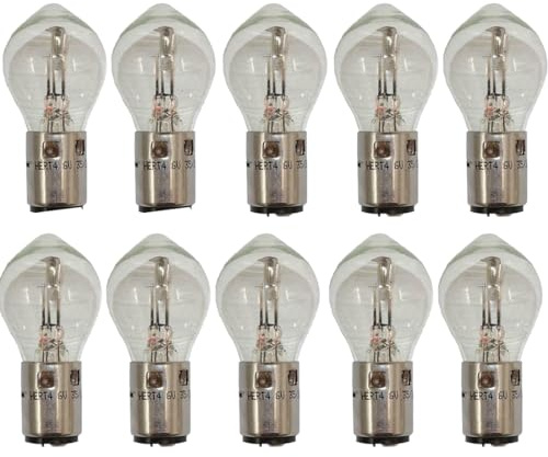 Set mit 10 Lampen Scheinwerfer vorne Biluce für Vespa 6 Volt 35/35 W