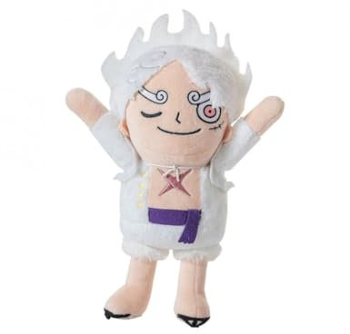SAKAMI - One Piece - Monkey D. Luffy - Gear 5 - With GUM GUM Stretch functionallity! - Plüsch, Plush Figur, Toy - 27cm - original & lizensiert