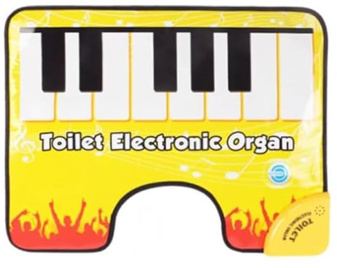 Toilet Piano Mat, Potty Piano Mat, Funny Toe Music Keyboard Toilet Floor Mats, Artistic Piano Sounding Carpet, Potty Piano Musical FloorMat Sounding Rug Novelty Bathroom Fun Toilet FloorMat Gifts