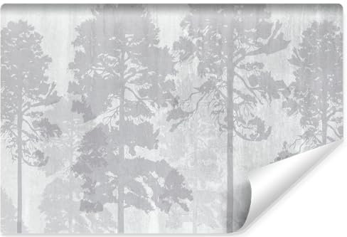 Muralo Fototapete Vlies 3D, Wald im Nebel, Kunstdruck - 520x318 cm