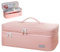 SEPWIK Double-Layer Travel Storage Bag Compatible with Dyson Hair Dryer and Attachments, Portable Carrying Case for Hair Dryer Brush/Volumizer/Styler/Hot Tools Scandihome Series, Pink(Bag Only)