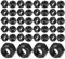 WeddHuis 50 Pezzi Dadi Autobloccanti M6 Dadi di Sicurezza Esagonali Metrici in Acciaio Inox (M6) (Nero)