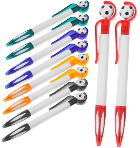 STOBOK Neuartige Einziehbare 10-teilige Fußball-stifte Zum Schreiben Von Briefpapier und Fußball-schreibstift