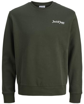 JACK & JONES Herren Jjyuki Back Sweat Crew Neck Bf