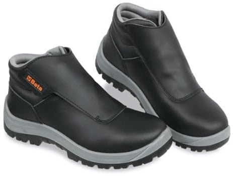 BETA Scarpe Antinfortunistiche in Pelle Idrorepellente da Saldatore Basic 7245NB (Nero, Sistema Taglie Calzature EU, Adulto, Numero, Media, 42)