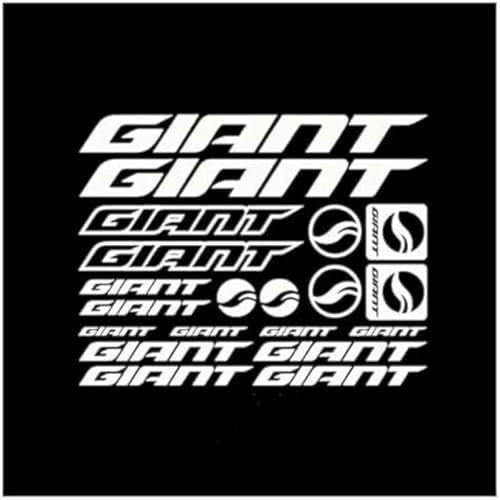 GENMIP -Autozubehör Für Kit Giant Stickers Bike Vinyl Mountain Bicycle, 31x21cm (weiß)