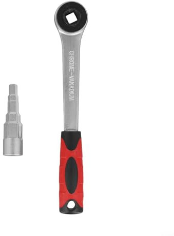 ComfyHarbor Carbon Steel Radiator Ratchet Wrench Set with Stepped Spanner 10mm 11mm 12.5mm 16mm 21mm for Radiator Valves Tank Connectors(B)