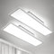 2er-Pack LED-Panel-Deckenleuchte 120x30 Dimmbar , 55W Fernbedienung Deckenleuchte mit Hintergrundbeleuchtung, 2700K-6500K Warmes natürliches kühles weißes Licht mit Memory-Funktion für Büro,Wohnzimmer