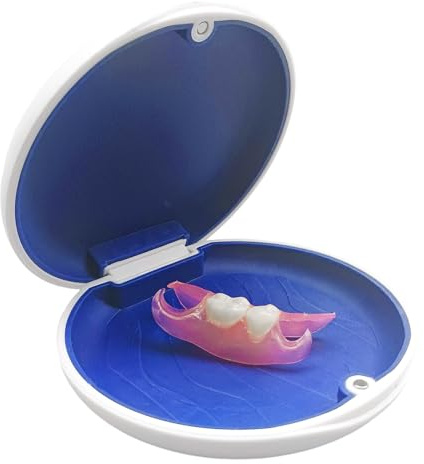 Prothèse dentaire amovible sur mesure pour 2 dents, kit d'empreinte inclus | Prothèse dentaire pour remplacement dentaire, dents temporaires pour dents absentes, simple d'utilisation, sourire parfait