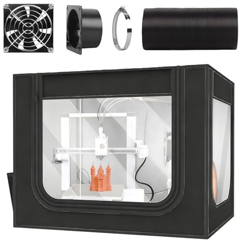 Zenselect 3D Drucker Gehäuse Compatible with Bambu Lab A1 and Creality Ender-3 3D Printers, Feuerfestes Staubdichtes Zelt Konstante Temperatur Schutzhülle-825 * 585 * 585mm