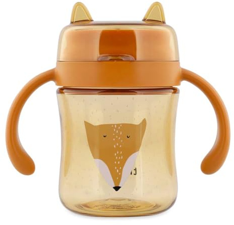 Trixie Trinklernbecher ab 4 Monate, Auslaufsicher Becher aus Tritan™ | Baby Trinklernflasche mit Strohhalm für Jungen und Mädchen, griffige Tasse sowie Schnabelbecher, Becher spülmaschinenfest