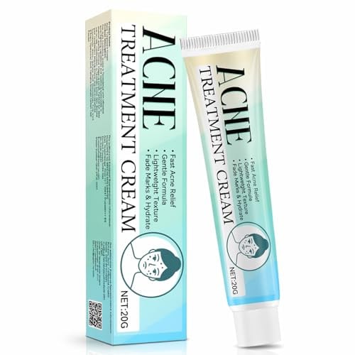 Akne Creme 20g, Pickel Creme für Unreine Haut, Feuchtigkeitsspendende Gesichtspflege mit Salicylsäure & Niacinamid, Schnell Einziehende Hautpflege für Tägliche Anwendung