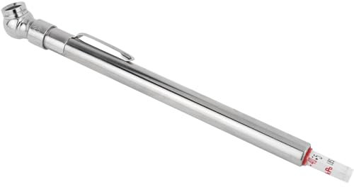 Milton S-921 Bleistift-Reifendruckprüfer, PKW, mit eingebautem Deflatorventil, langlebiges beschichtetes Messing, Druck gemessen in PSI und kPa