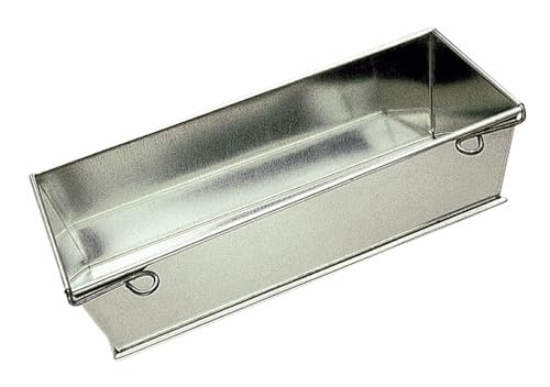 Gobel - Moule à pâté en croûte ou cake ouvrant fer blanc - 24x9,5cm | Fabrication française ; 2 en 1 : pâté en croûte ou cake, int. 22x8cm, h7cm ; fer blanc, cuisson dorée, démoulage facile