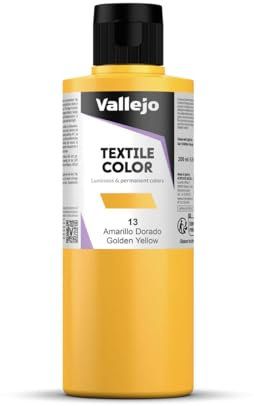 Vallejo - Pintura para textil 60ml, color amarillo dorado nº 13