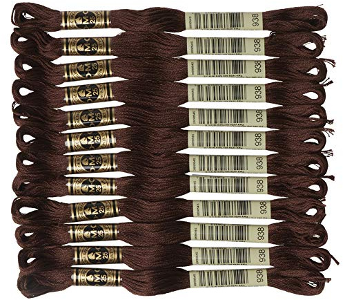 Art.117 1 box No. 25 embroidery thread DMC (12 bundle input) col.938 (japan import)