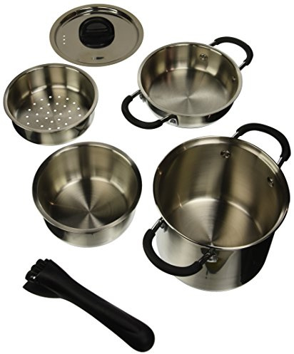 BRUNNER Academy Edelstahl-Topfset, 6-in-1