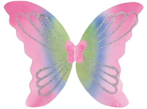 Boland - Schmetterlingsflügel Yara, 46 x 44 cm | Flügel mit Glitzer für Kostüme, Karneval und Mottoparty, Schmetterling, Fee, Märchen