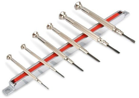 Magnetleiste mit 2 Befestigungslöcher, verchromt, 230 mm