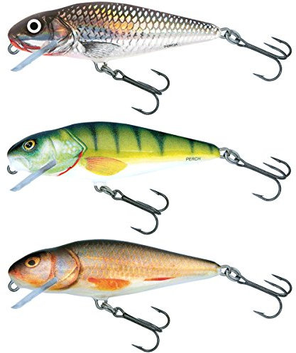 Salmo Perch Wobbler Jerkbaits für Hecht, Zander, Barsch, Hechtköder, Hechtwobbler, Forellenwobbler, Barschwobbler 12cm / 36g / schwimmend / 2.0-4.0m Perch