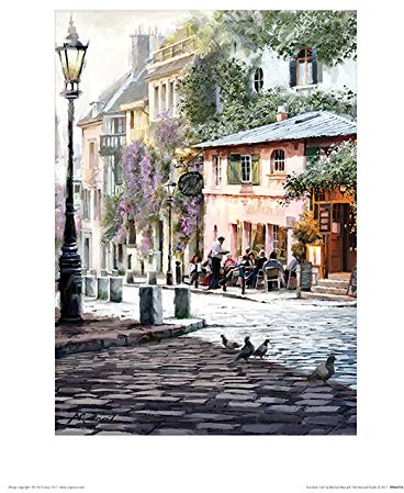 The Art Group Richard Macneil (Sunshine Cafe) -Art Print 30 x 40cm, Paper, Multicoloured, 30 x 40 x 1.3 cm